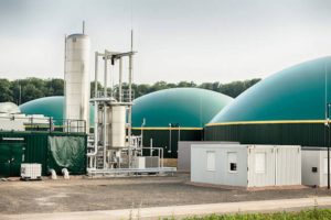 usine de production de biogaz méthane